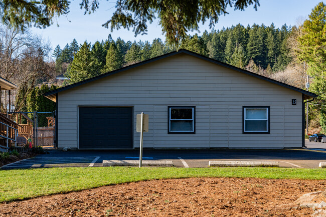 Parking and storage space next to the school.