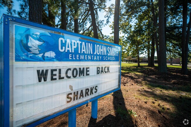 Students start their day at Captain John Smith Elementary School in Phoebus.