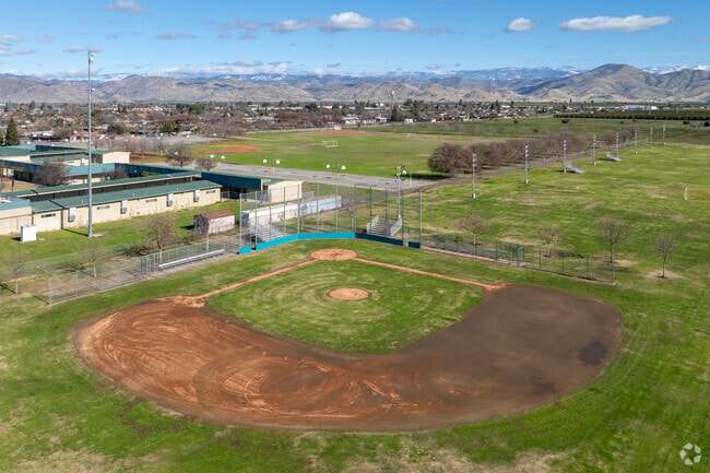 The baseball field at Citrus Middle School in Orange Cove.