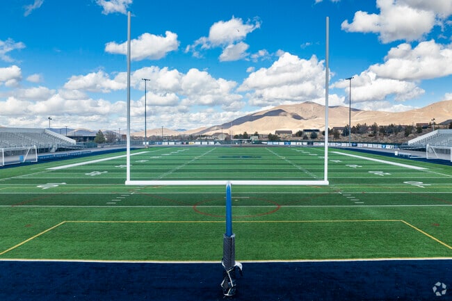The football field at Damonte Ranch Highschool.