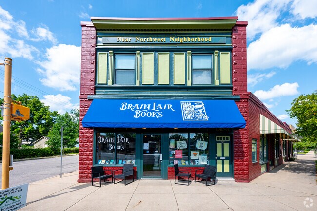 Brain Lair Books is a highlight of the Near Northwest neighborhood.