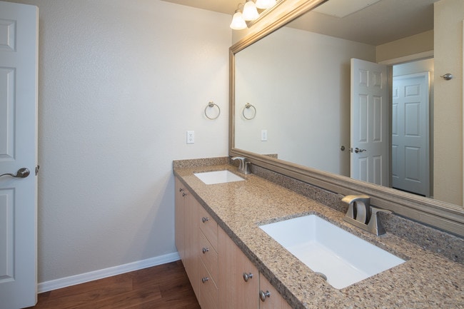 Model Bathroom with Double Vanity