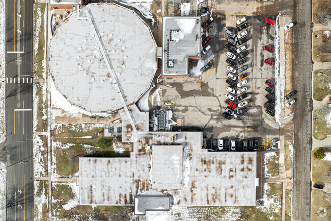 This is a top down view of Kelly Liberal Arts Academy.