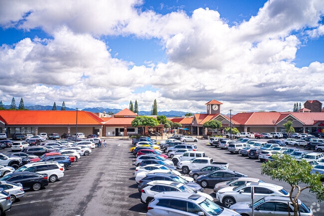 Parking is always plentiful at the Town Center of Mililani.
