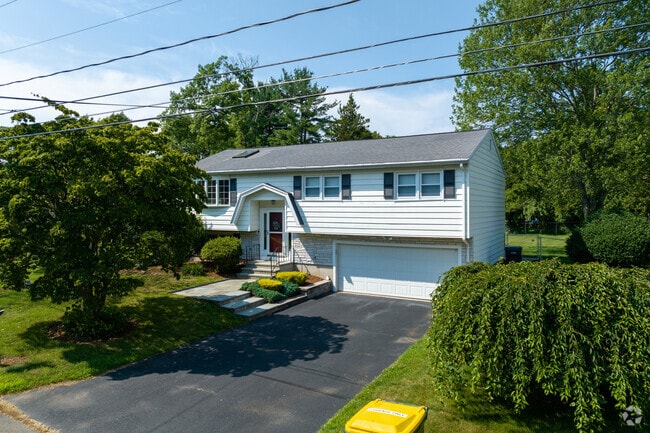 Raised Ranch-style homes are a common sight in the Seymour neighborhood.