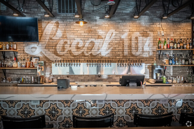 Horizon View's Local 104, is famous for its wall of taps.