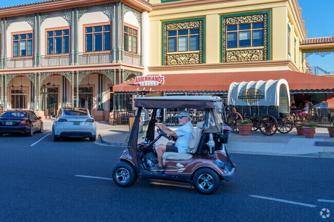 Golf carts are commonly used for transportation throughout the Village of Rio Grande.