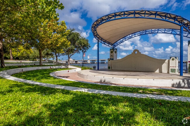 Enjoy live music some evenings at the Bradenton Riverwalk outdoor stage.