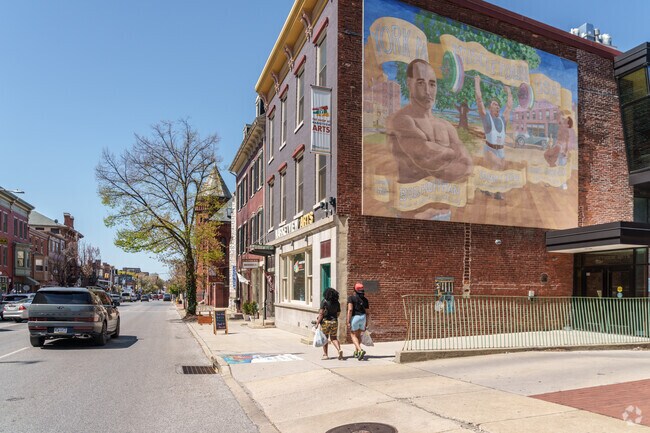 Not far from Northeast York is this impressive mural depicting Bob Hoffman and his influence on making York into Muscletown USA.