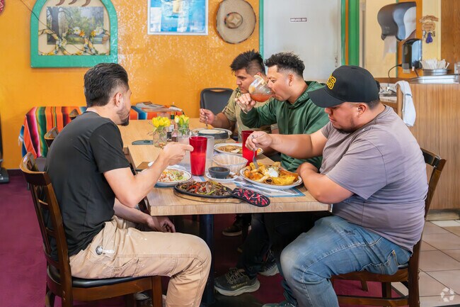 A group of North Edwards friends meet to have lunch at the nearby Gloria's Mexican Restaurant.