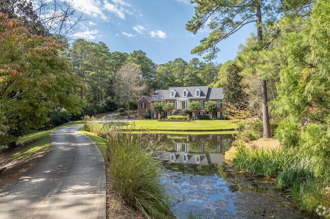 Custom built homes tucked away on wooded lots are frequently found in Crystal Hills.