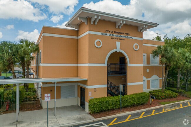 Pembroke Pines elementary charter school front entrance
