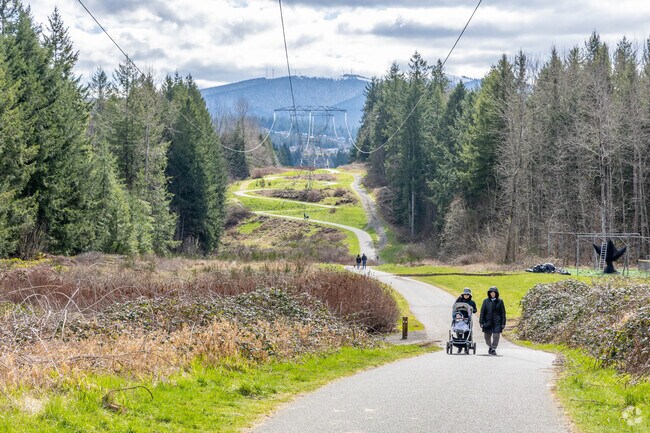 Running through the Klahanie neighborhood, Power Line Trail is a popular route among locals.