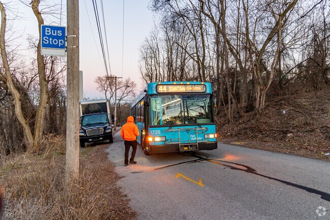 St Clair has PRT bus stops all through the area.