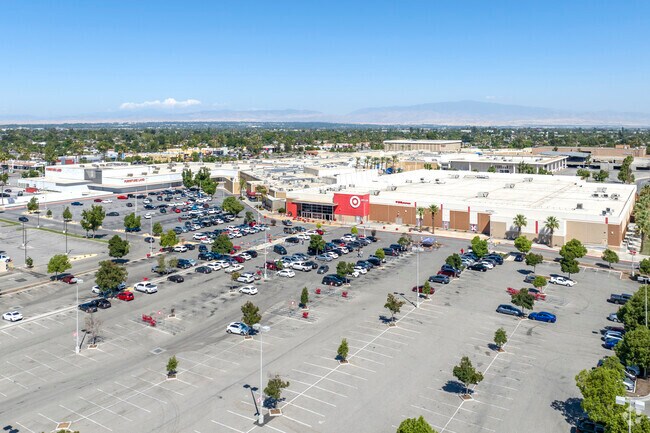 Valley Plaza near Benton Park has ample parking.
