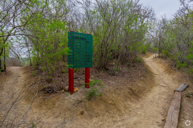 Trail sign at North trailhead