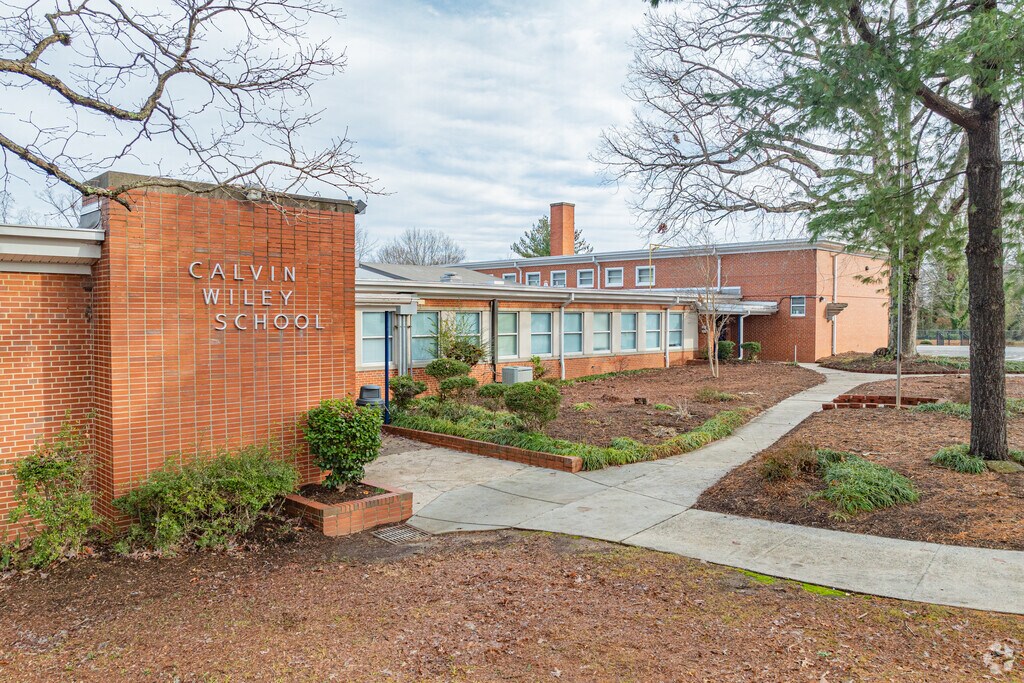Calvin Wiley Elementary School entrance.