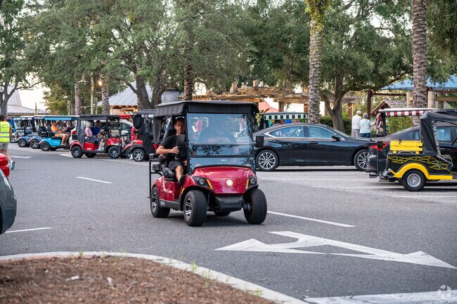 Village of Largo residents often prefer to travel around The Villages in their golf carts.