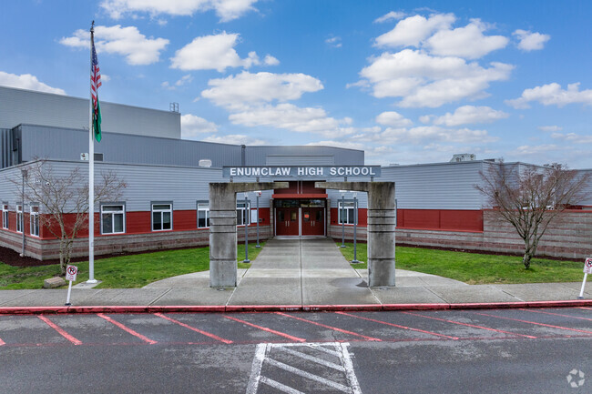 Enumclaw Senior High School entrance.