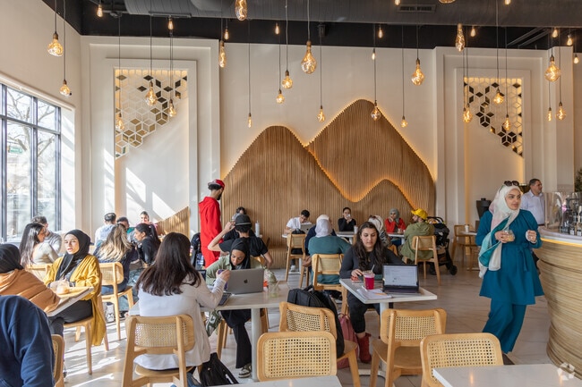 Sip on a freshly poured coffee from Jabal Coffee House.