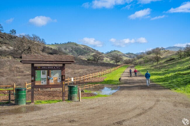 Shell Ridge trail is where locals of Walnut Heights take their dogs for long walks.