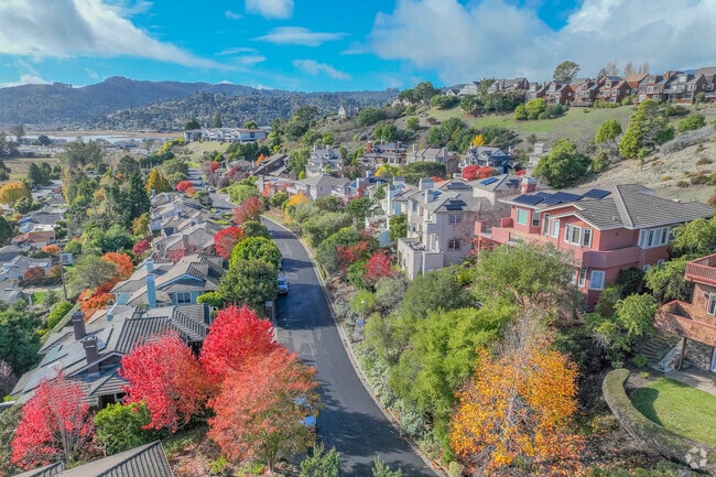 Larger homes are built along the hillsides in Strawberry.