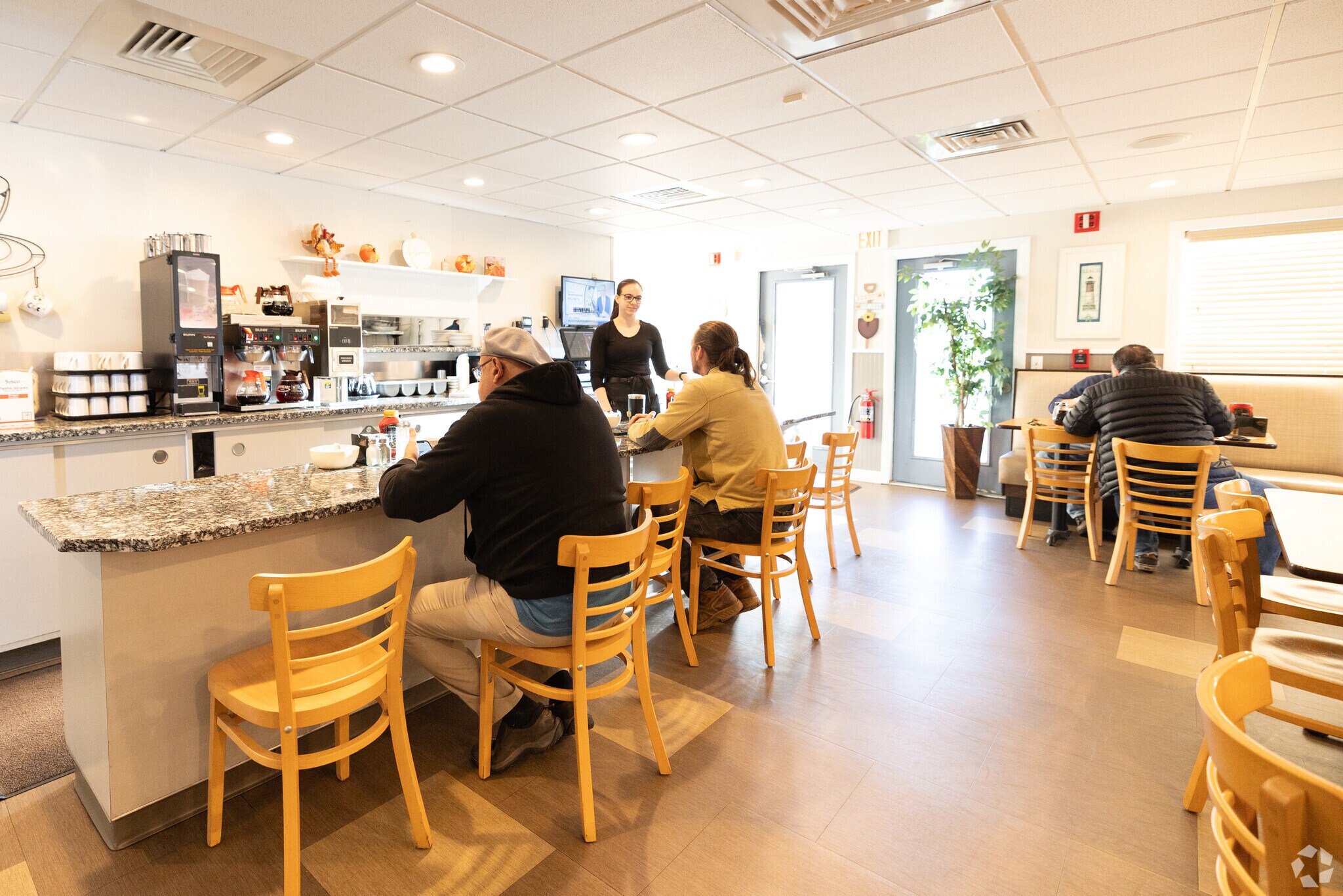 The Lighthouse Restaurant is a busy breakfast spot just off Hartford Avenue.