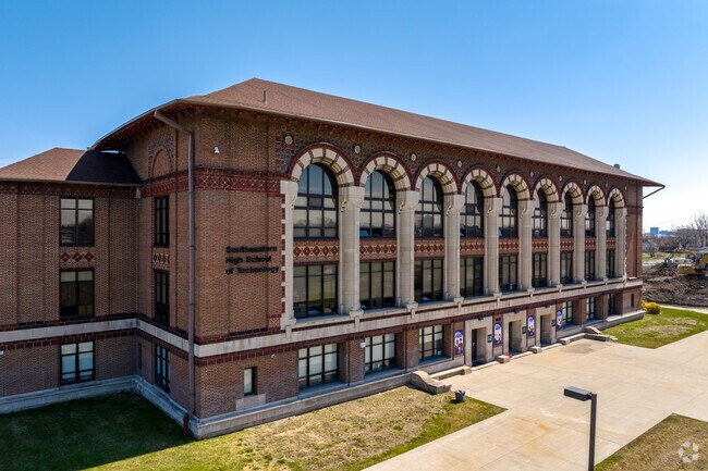 Southeastern High School hosts students in grades 9-12.