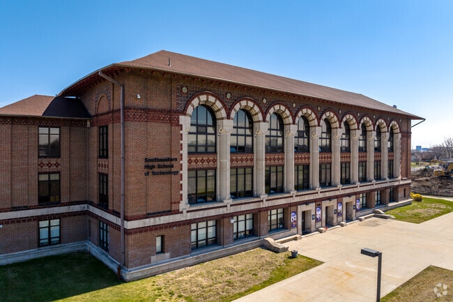 Southeastern High School educated students in grades 9-12.