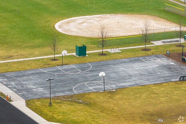 Residents can enjoy a game of basketball at Mary Lou Cowlishaw Elementary School's courts.
