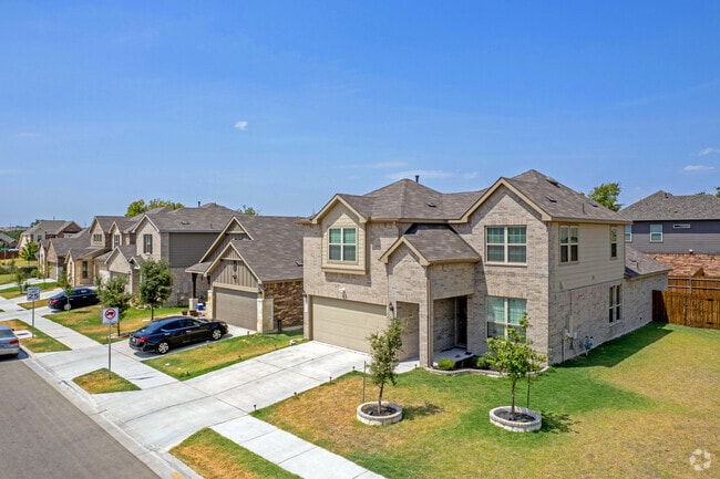 The homes in Hutto vary in style and size.
