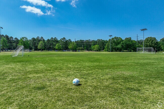 Liberty Park features 8 lighted baseball/softball fields.