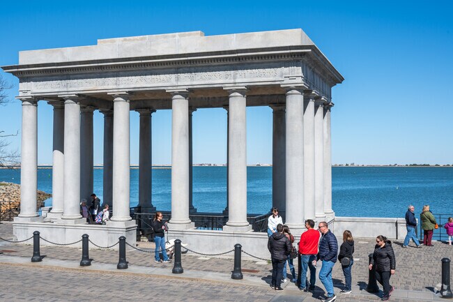 Over one million people visit Plymouth Rock in Plymouth Center each year.