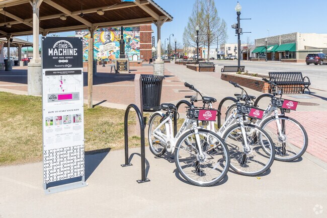 This Machine offers public bike rental in Downtown Broken Arrow.