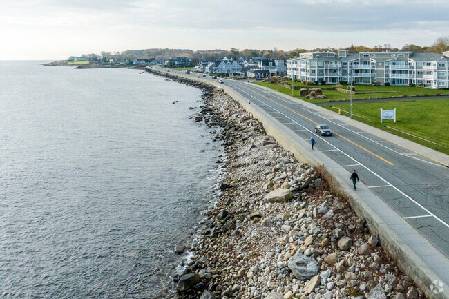 Enjoy serenity as you walk along the rocky shorelines of Narragansett.