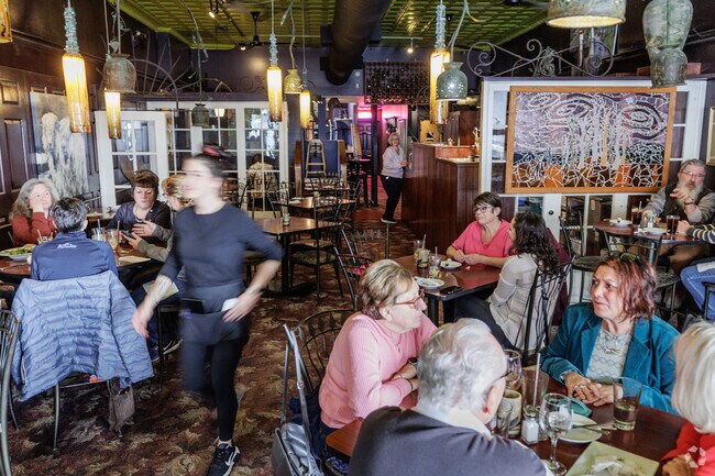 The lunch crowd at Twigs Restaurant in Tunkhannock, PA.