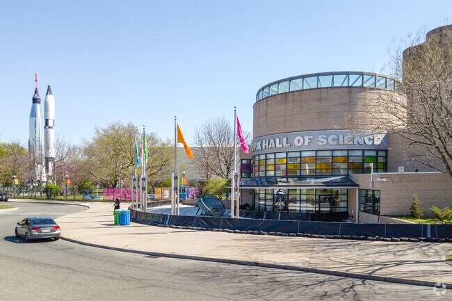 New York Hall of Science is a museum with interactive exhibits in Flushing Meadows.