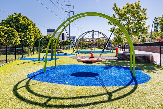 Casades Trail Playground is located next to Railroad Square close to downtown Tallahassee.