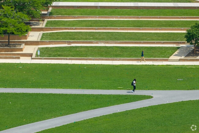 The University of Maryland, Baltimore County is an easy campus to walk.