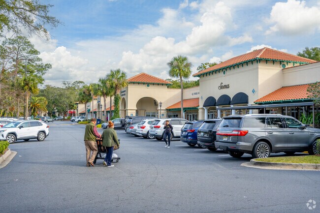 Discover an upscale shopping center with boutique shops along Frederica Road near Hampton Point.