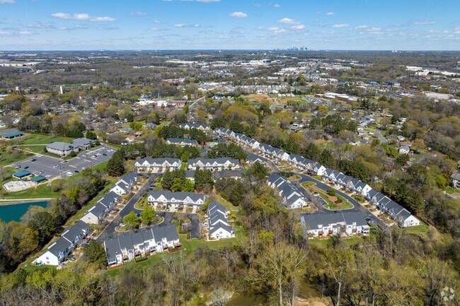 The Pineville neighborhood is located just south of Charlotte, NC.