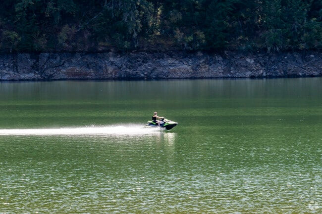 Ben Irving Reservoir is a great place to bring out your jet ski and ride along the lake.
