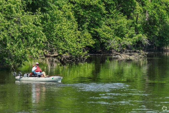 Rum River east of Nowthen provides spots for canoeing and kayaking.