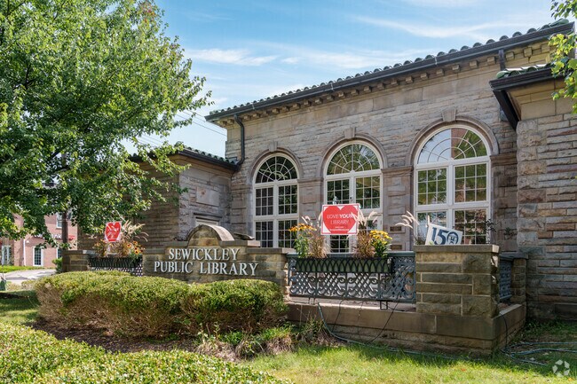 The Sewickley Public Library is a popular destination for residents of Glen Osborne.