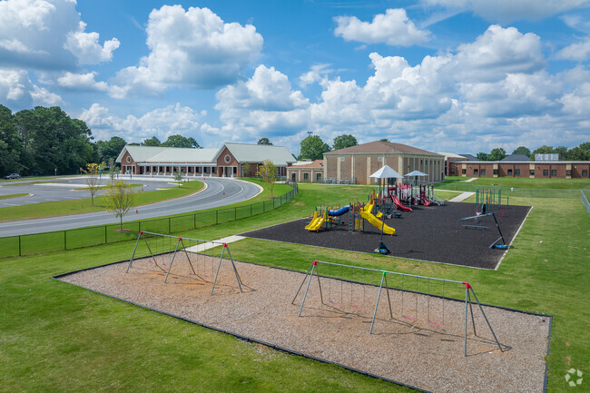 Students of Bay Creek Elementary School can enjoy the playground during recess.