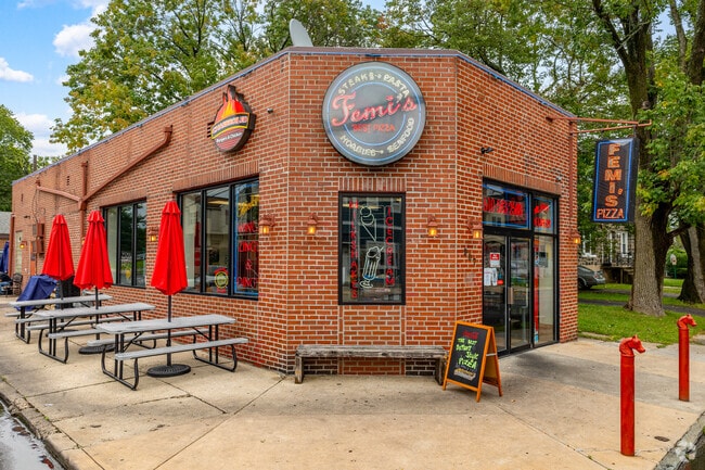 Dine outside, inside, or to-go in Collingdale at Femi's Pizza.