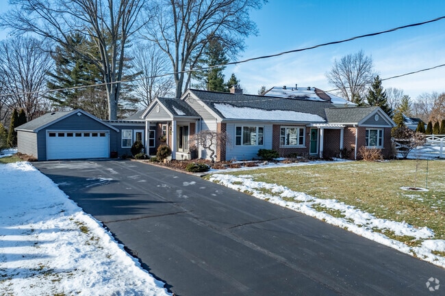 Ranch style homes are commonly found in Forestville