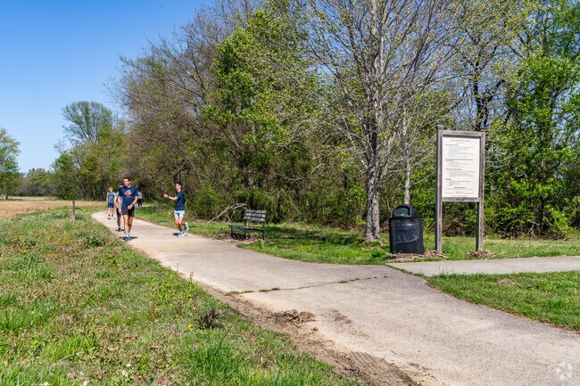 The Brian Brown Memorial Greenway offers a place for Martin's students and residents to stretch their legs.