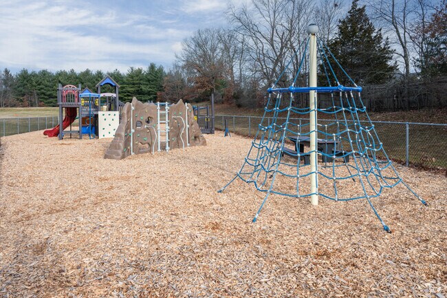Unique play structures make for imaginative play at the Margaret L. Donovan School.