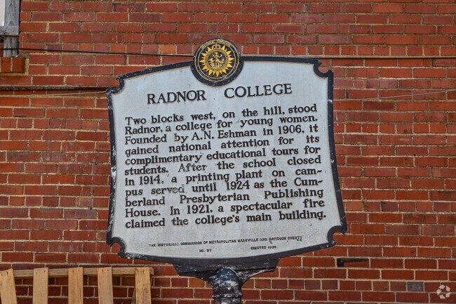 Radnor College which used to be located in the Radnor neighborhood, was an all womes college that closed in 1921 after a disastrous fire.
